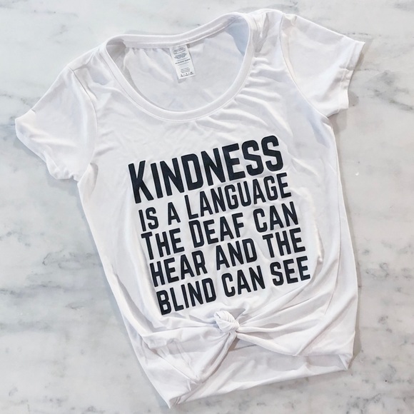 Kindness is a Language T Shirt - Picture 8 of 10